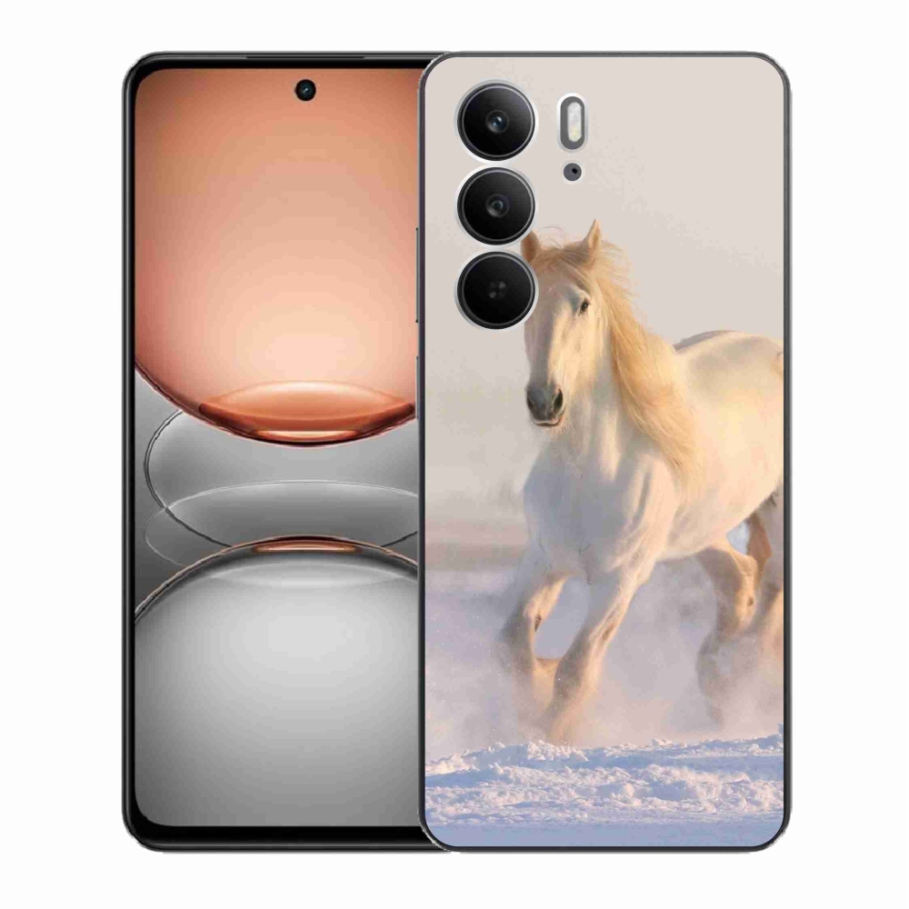 Gél borítás mmCase a Realme C75 készülékhez - ló a hóban