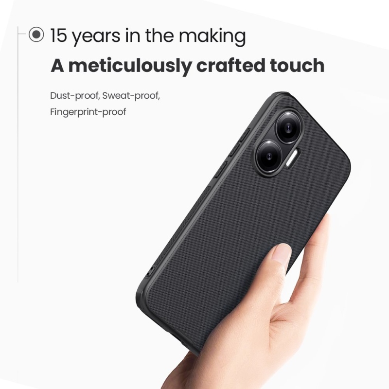 Nillkin Super Frosted PRO mágneses hátlap a Poco F7-hez Fekete