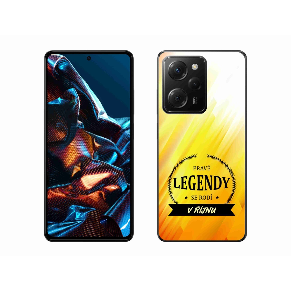 Gél borítás mmCase a Xiaomi Poco X5 Pro 5G-n - Legendák októberben sárga háttérrel