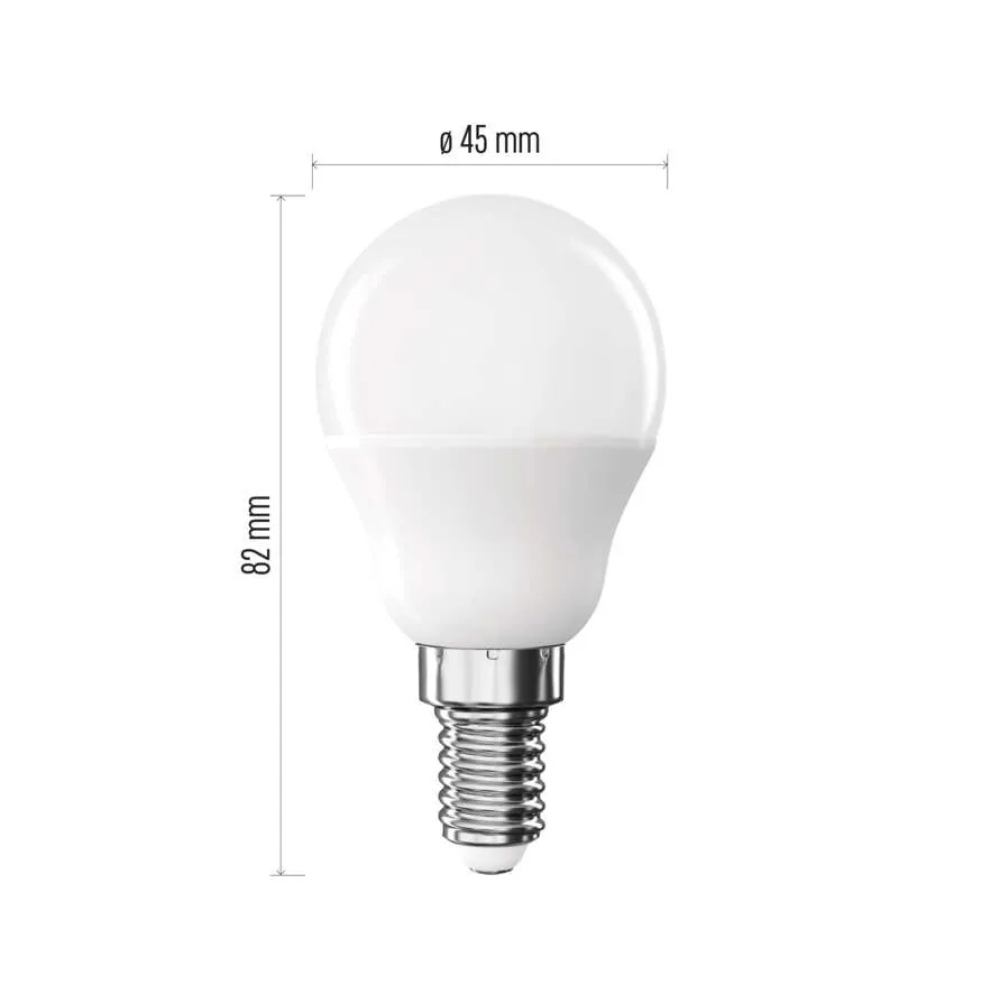 LED izzó Classic Mini Globe / E14 / 4,2 W (40 W) / 470 lm / semleges fehér