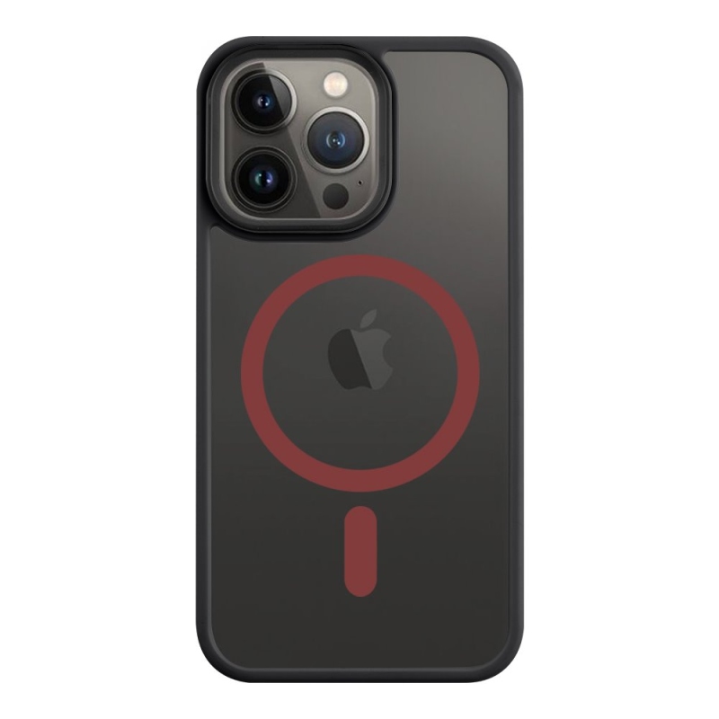 Taktikai MagForce Hyperstealth 2.0 borító iPhone 13 Pro fekete/piros színű készülékhez