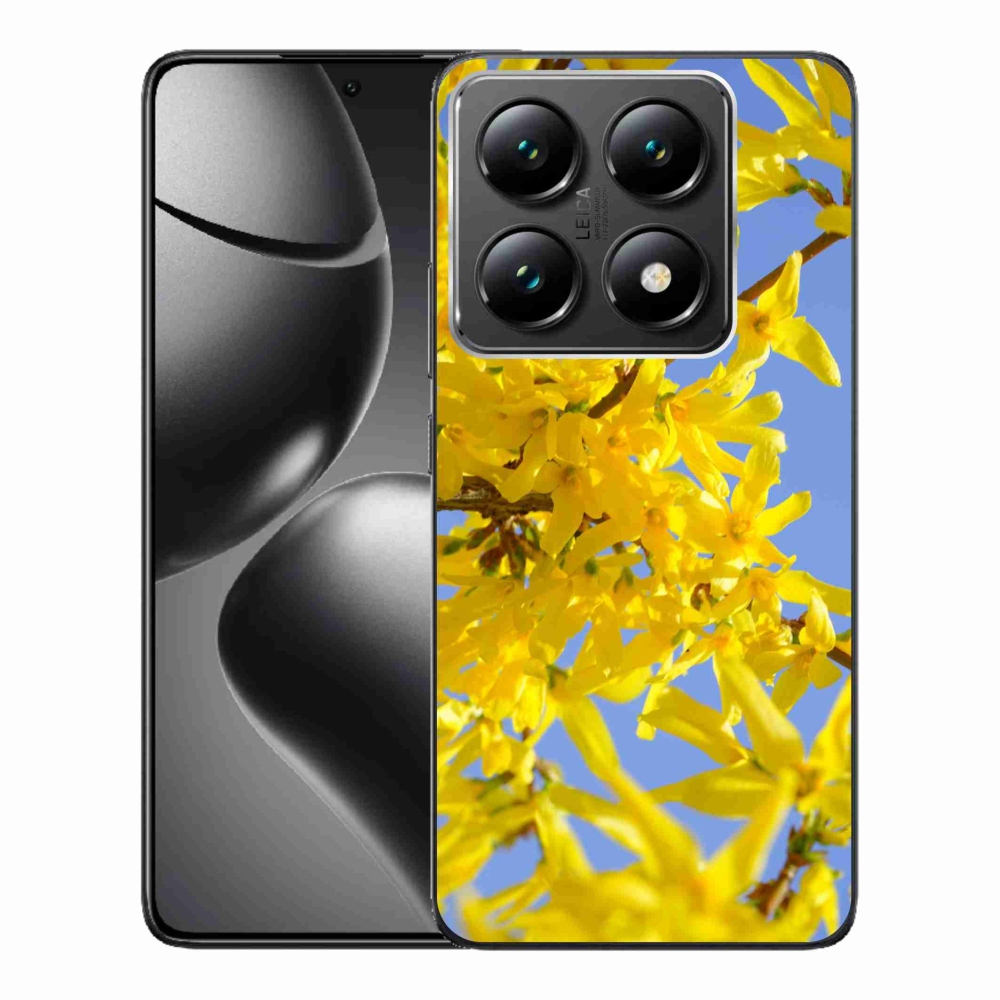 Gél borítás mmCase a Xiaomi 14T Pro számára - sárga virágok