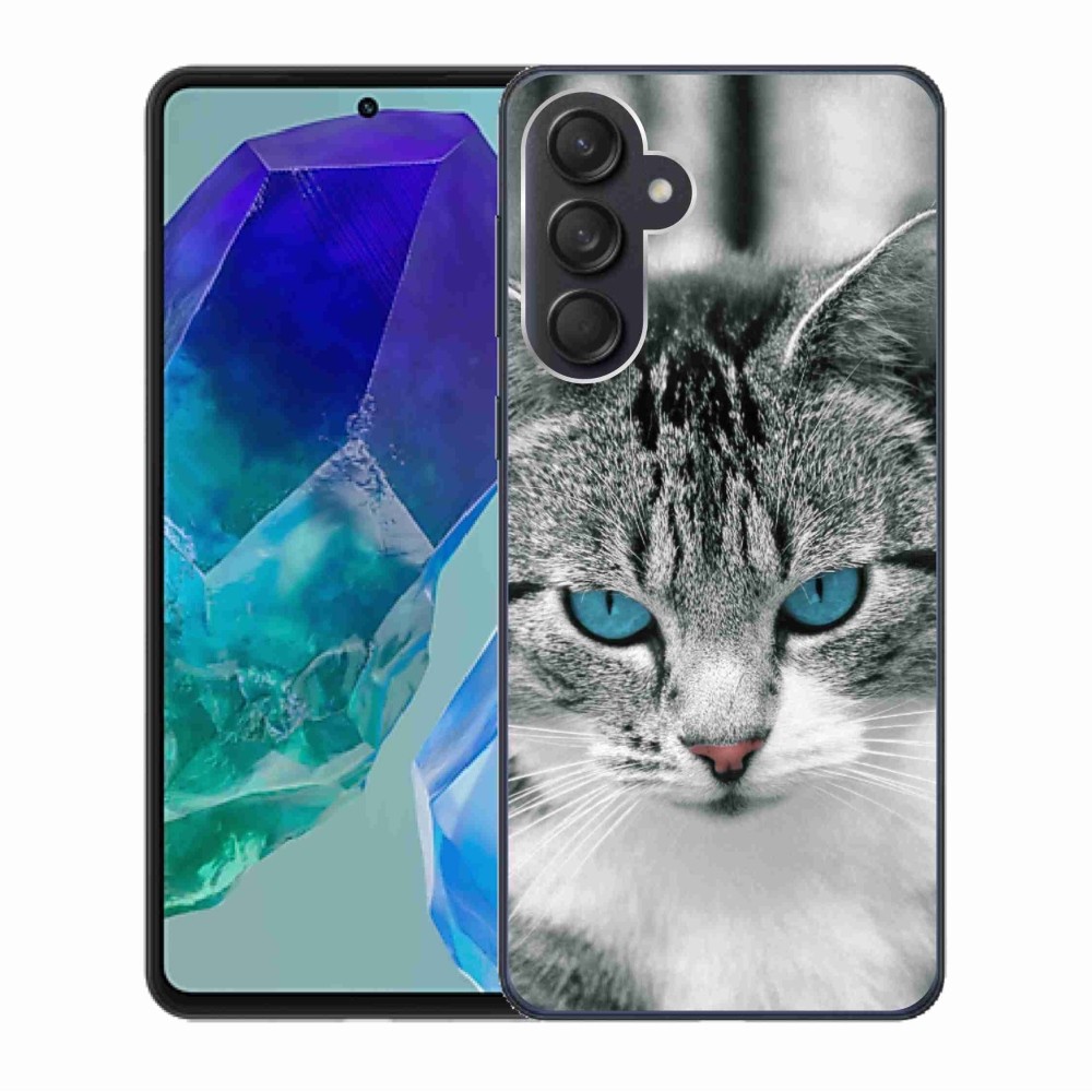 Zselés borítás mmCase Samsung Galaxy M55 5G - cat view 1