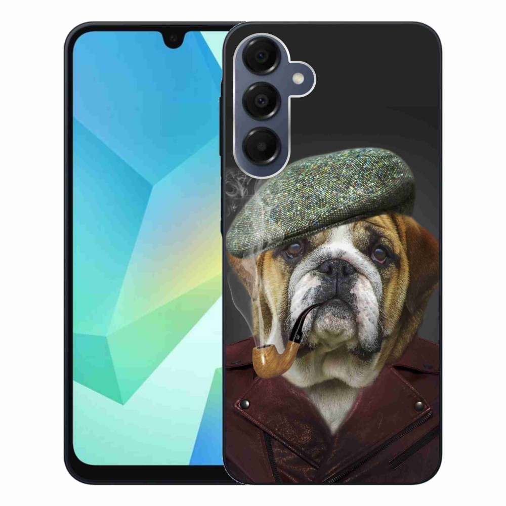 Gél borítás mmCase Samsung Galaxy A16 4G/5G - kutya csővel