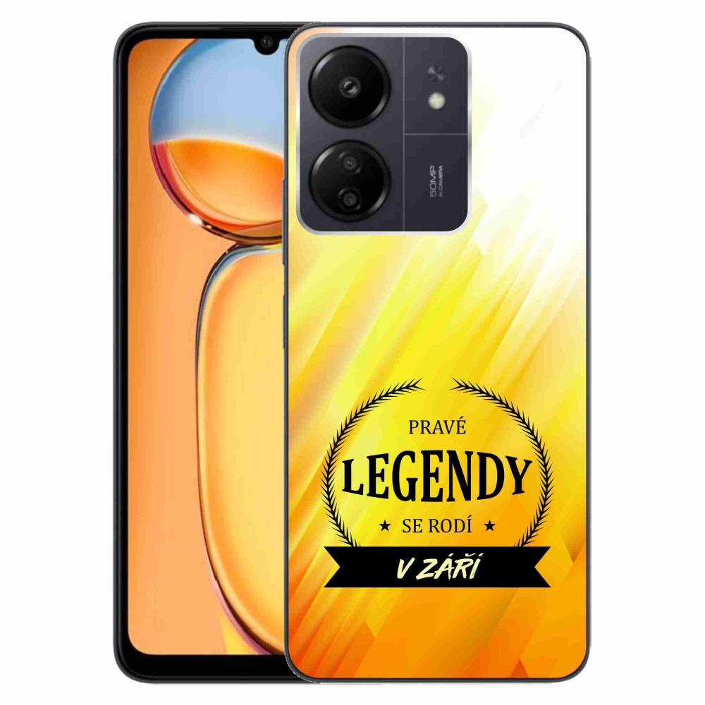 Gél borítás mmCase a Xiaomi Poco C65/Redmi 13C - Legendák szeptemberben sárga háttérrel
