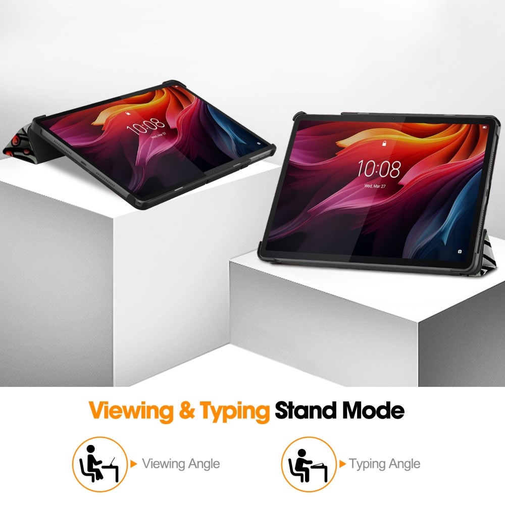 Patte intelligens záró tok Lenovo Tab K11 Plus-hoz - graffiti