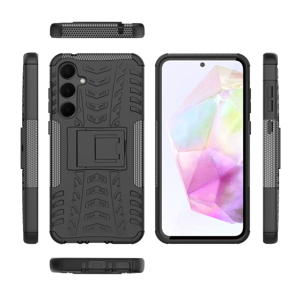 Rúgásálló borítás Samsung Galaxy A35 5G készülékhez - fekete