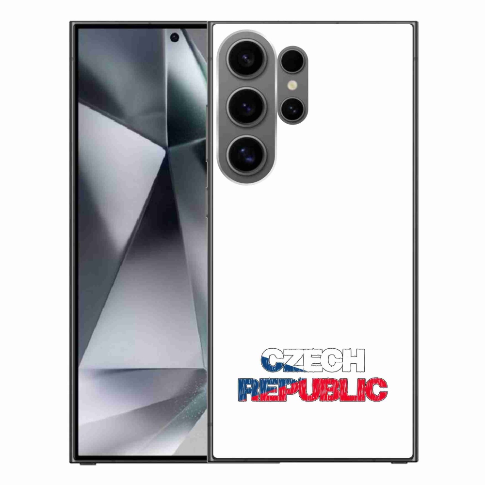 Gél védőhuzat mmCase Samsung Galaxy S24 Ultra - Csehország fehér háttér
