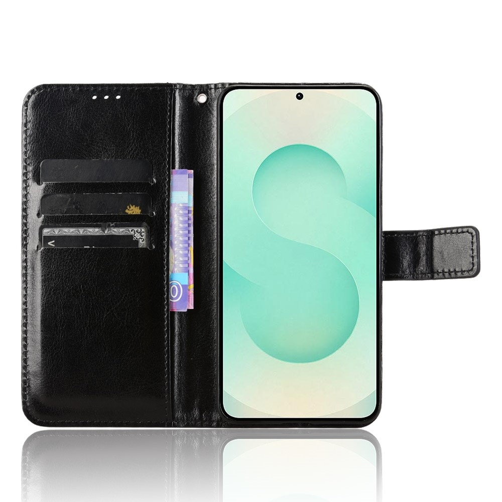 Őrült könyv tok Samsung Galaxy S25 Edge készülékhez - fekete