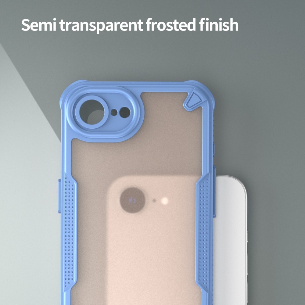 Fagyasztott tartós borítás iPhone 16e készülékhez - kék