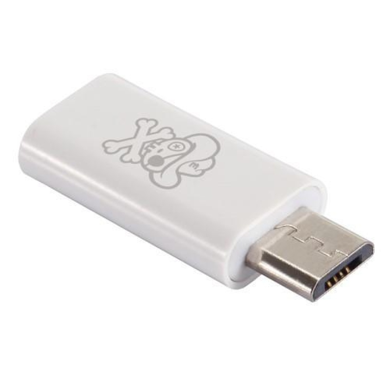 Kalóz USB Type-C 3.1-ről micro USB-re adapter - fehér