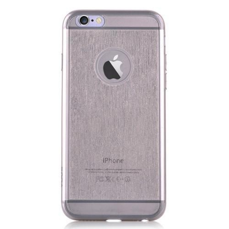 Homokfúvott zselés tok iPhone 6s Plus és 6 Plus készülékhez - fekete