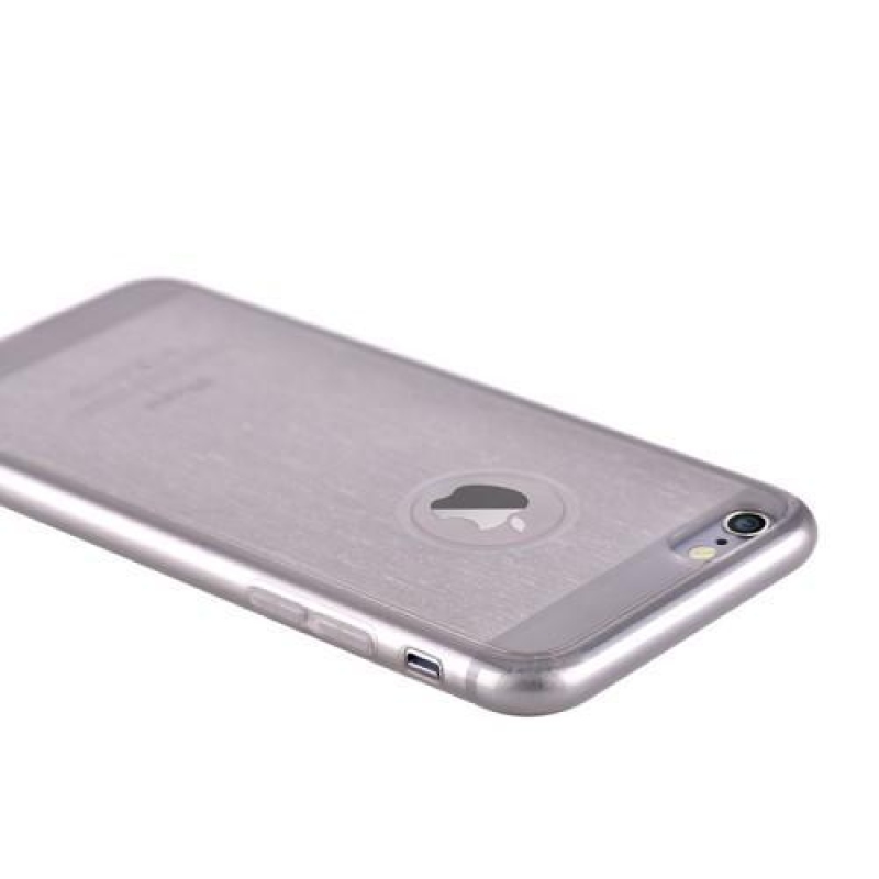 Homokfúvott zselés tok iPhone 6s Plus és 6 Plus készülékhez - fekete