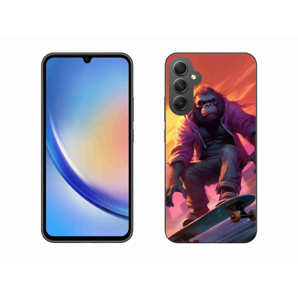 Zselés borítás mmCase Samsung Galaxy A34 5G - gorilla gördeszkán
