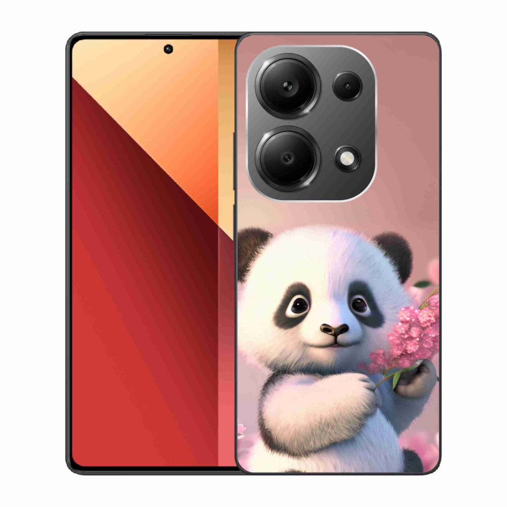 Gél borítás mmCase a Xiaomi Redmi Note 13 Pro 4G/Poco M6 Pro számára - aranyos panda