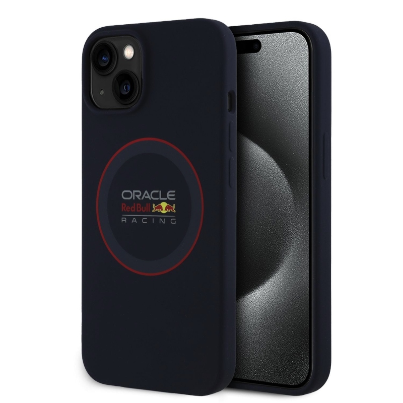 Red Bull szilikon Red Ring MagSafe hátlapi borító iPhone 13 Navy számára