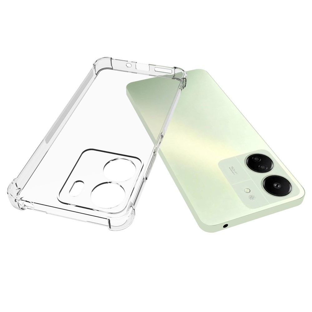 Átlátszó zselés tok megerősített sarkokkal Xiaomi Poco C65/Redmi 13C - átlátszó