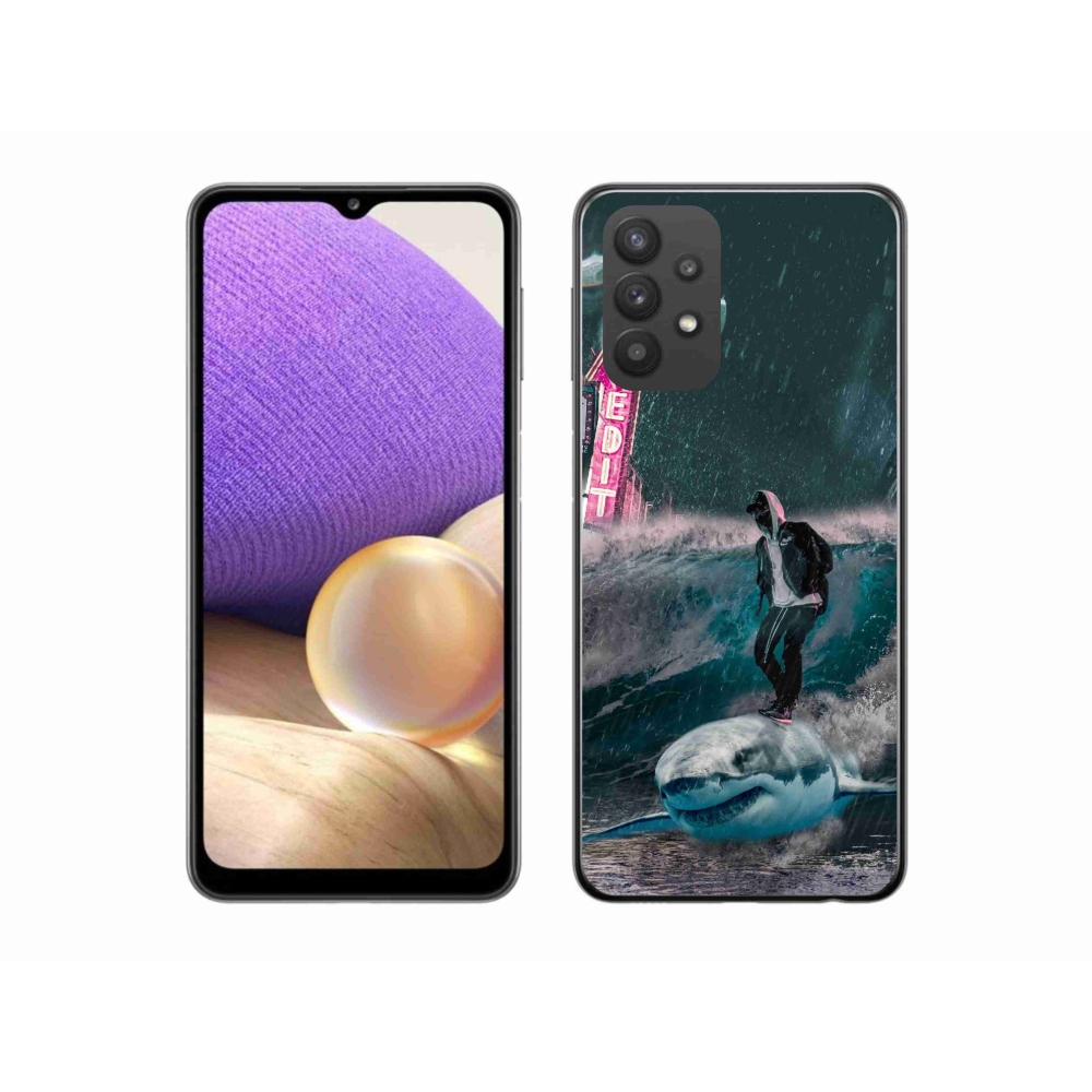 Zselés borítás mmCase Samsung Galaxy A32 5G - cápa