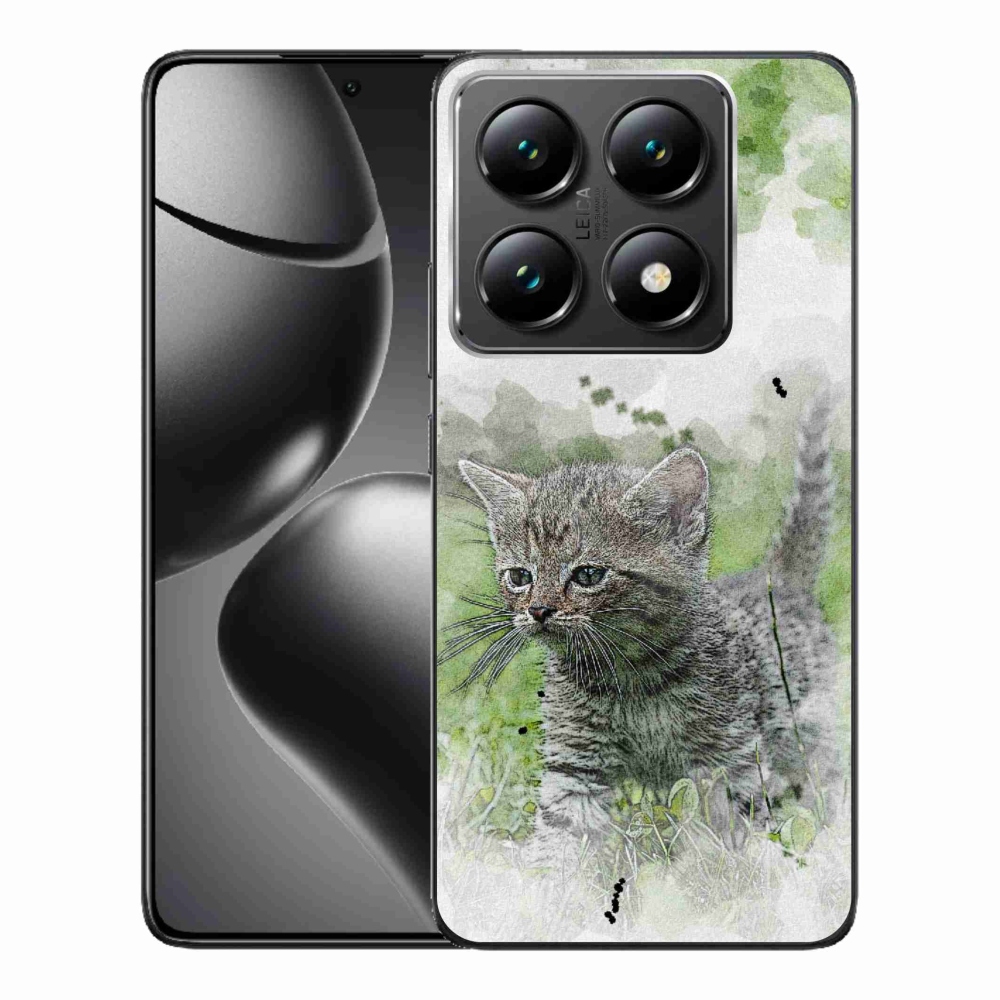 Gél borítás mmCase a Xiaomi 14T Pro számára - aranyos cica 1
