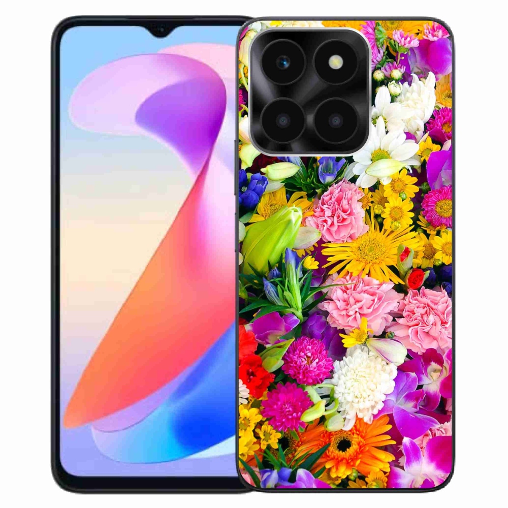 Zselés borítás mmCase a Honor X6a számára - virág 12