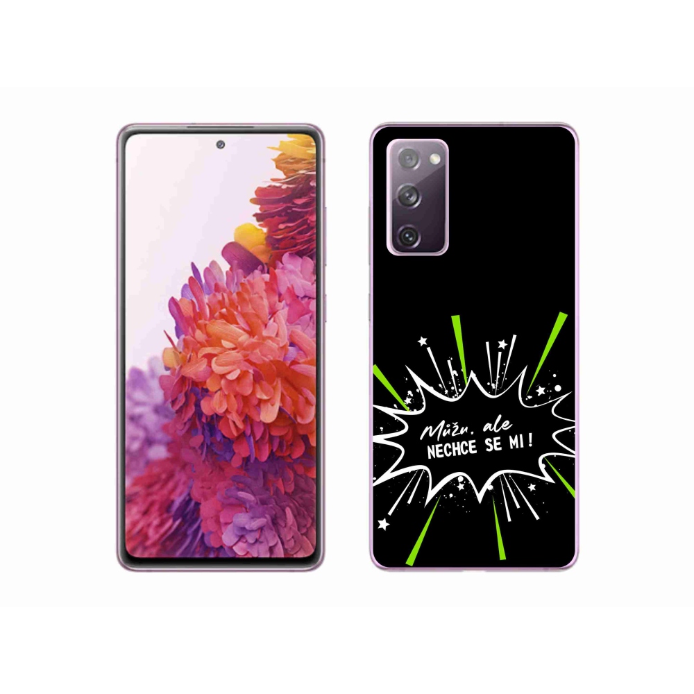 Gél borító mmCase Samsung Galaxy S20 FE - vicces szöveg 11 fekete háttér