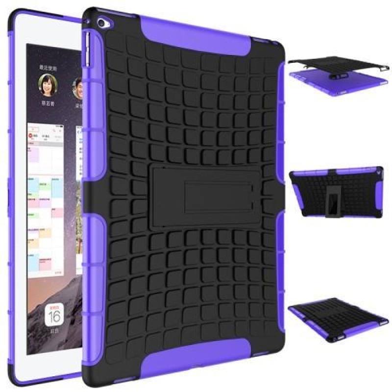 Pneumatikus tok mintával iPad Pro 12.9 készülékhez - lila