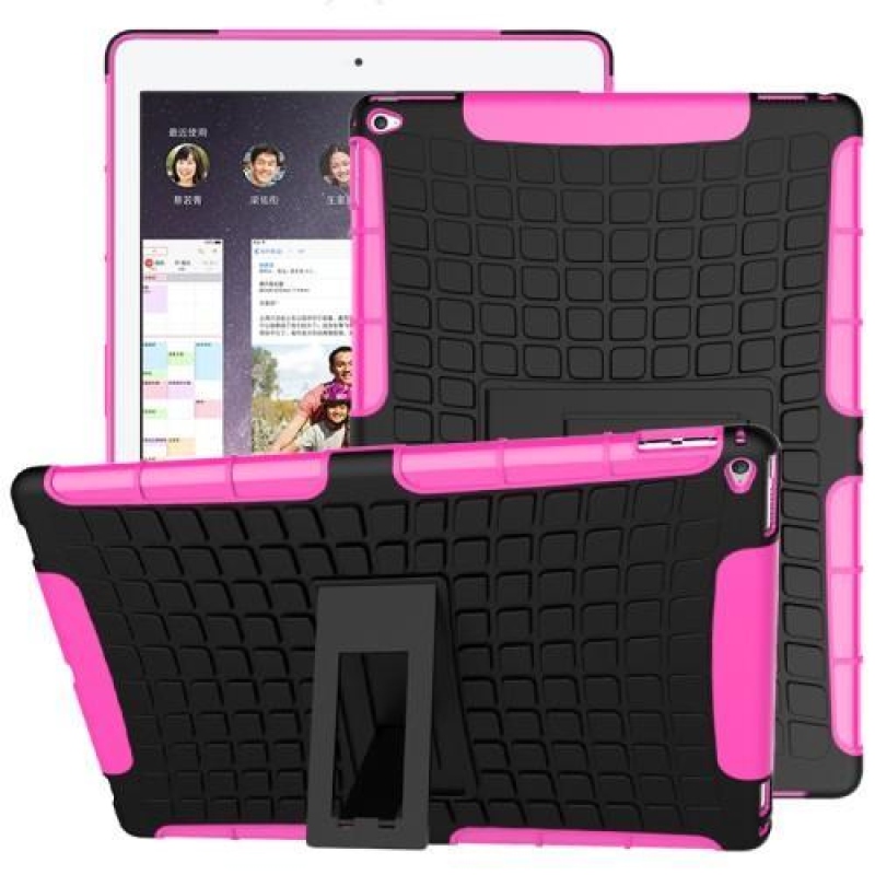 Pneumatikus tok mintával iPad Pro 12.9 készülékhez - rózsaszínű