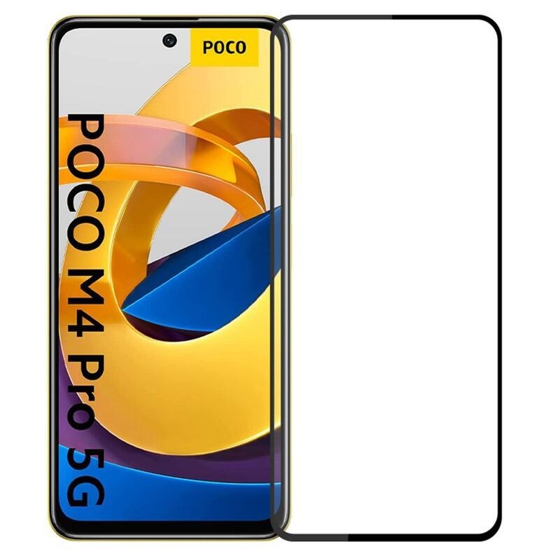 PNW teljes képernyő edzett üveg Xiaomi Poco M4 Pro 5G számára