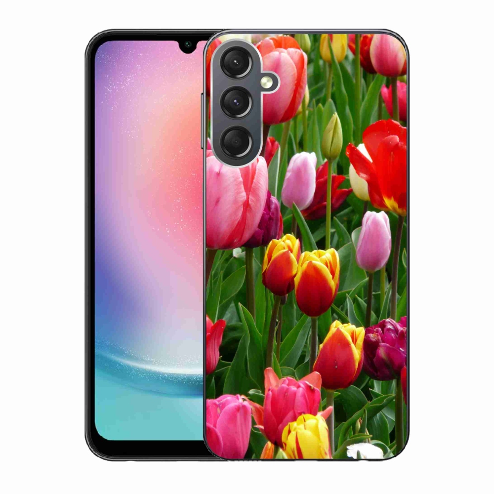 Zselés borítás mmCase Samsung Galaxy A24 készülékhez - tulipánok