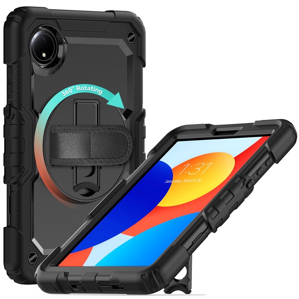 Strapabíró borító kéztartóval és vállpánttal Xiaomi Redmi Pad SE 8.7 - fekete