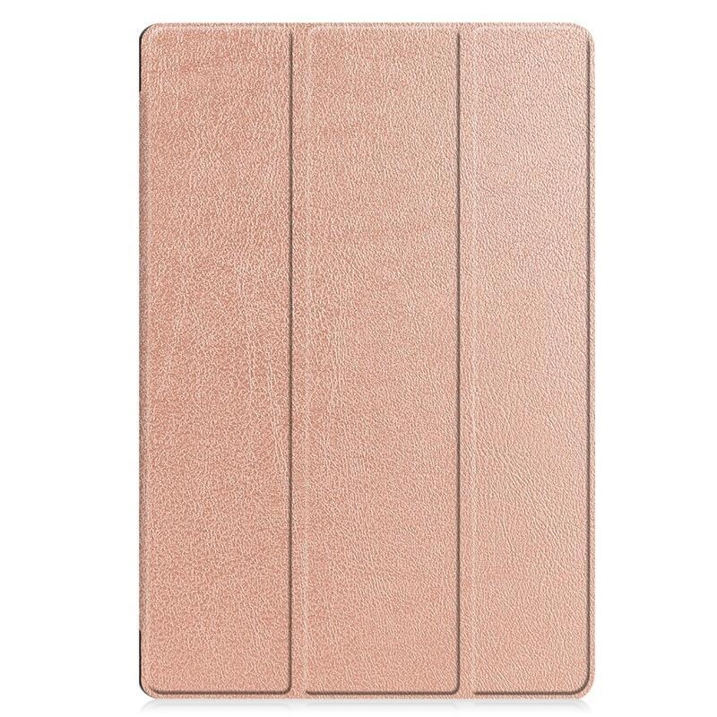 Pozicionáló intelligens PU bőr táblagép tok Samsung Galaxy Tab S8 Plus - rózsa arany