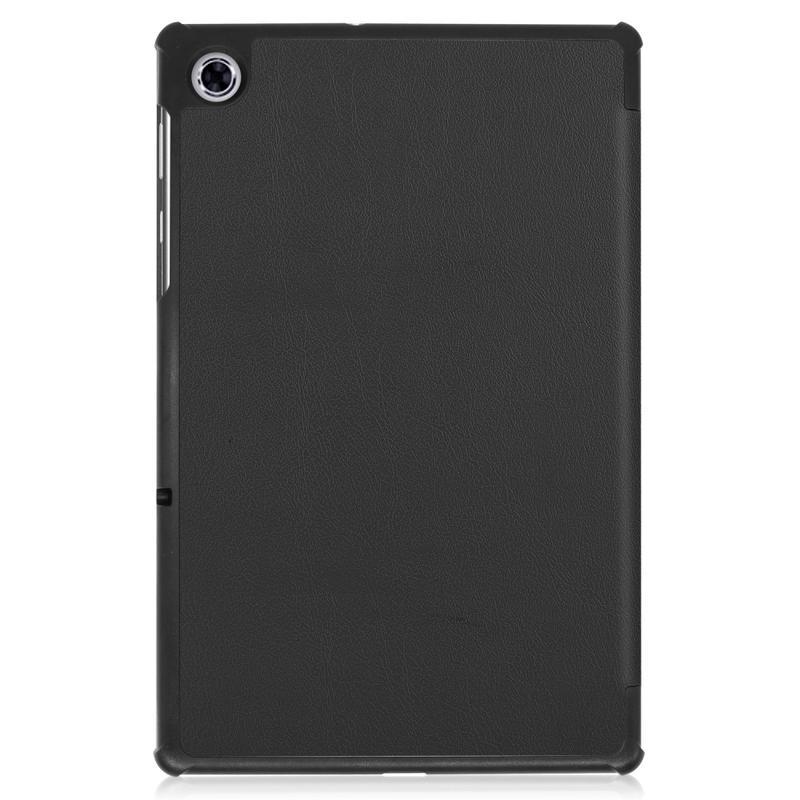 Pozicionáló PU bőr táblagép tok Lenovo Tab M10 Plus TB-X606F/X/V - fekete
