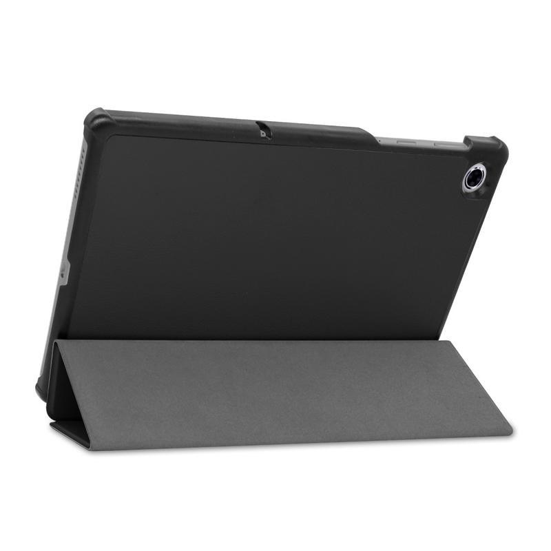 Pozicionáló PU bőr táblagép tok Lenovo Tab M10 Plus TB-X606F/X/V - fekete