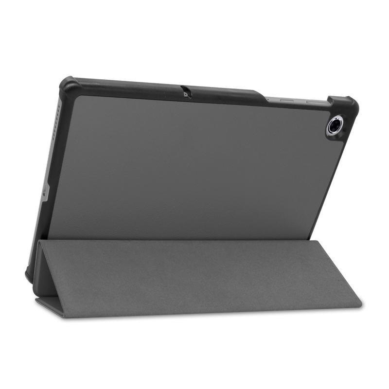 Pozicionáló PU bőr táblagép tok Lenovo Tab M10 Plus TB-X606F/X/V - szürke