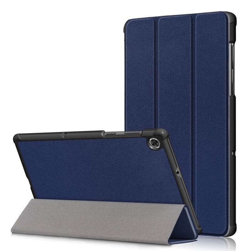 Állítható PU bőr táblagép tok Lenovo Tab M10 HD 2nd Gen X306F/X - kék