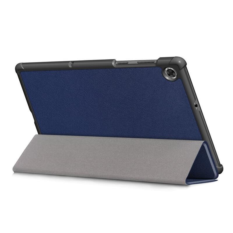 Állítható PU bőr táblagép tok Lenovo Tab M10 HD 2nd Gen X306F/X - kék