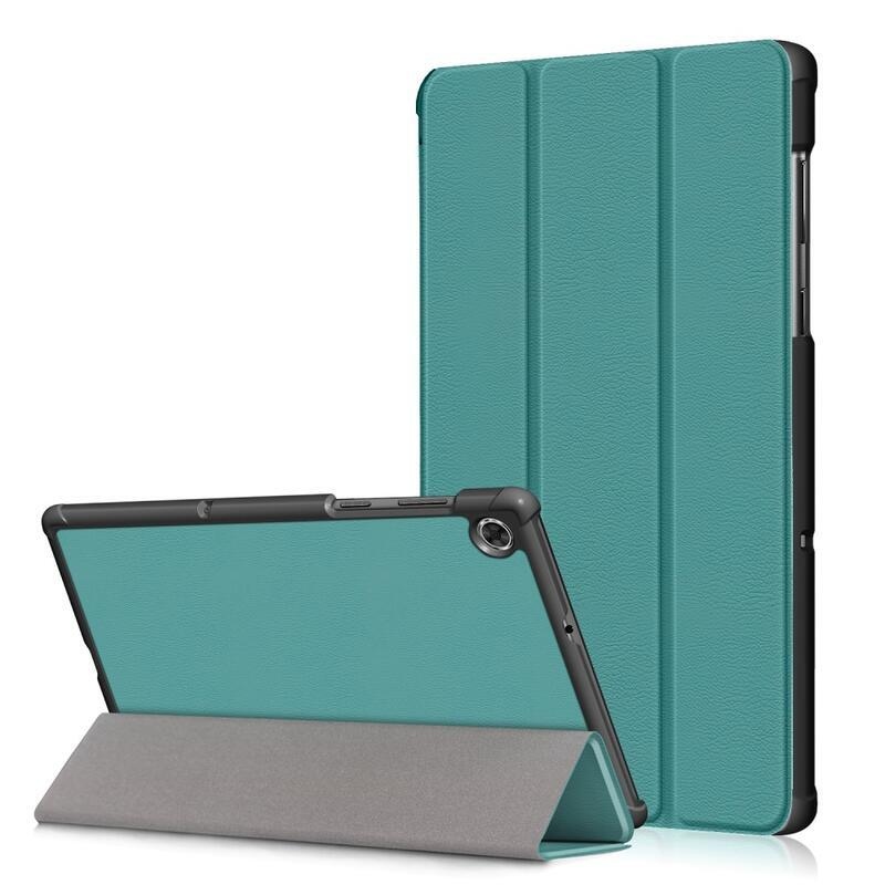 Állítható PU bőr táblagép tok Lenovo Tab M10 HD 2nd Gen X306F/X - zöld