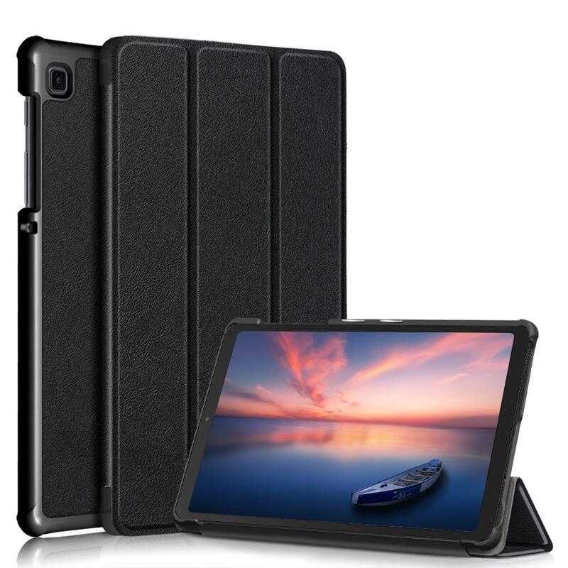 Állítható PU bőr táblagép tok Samsung Galaxy Tab A7 Lite T220/T225 8.7 - fekete