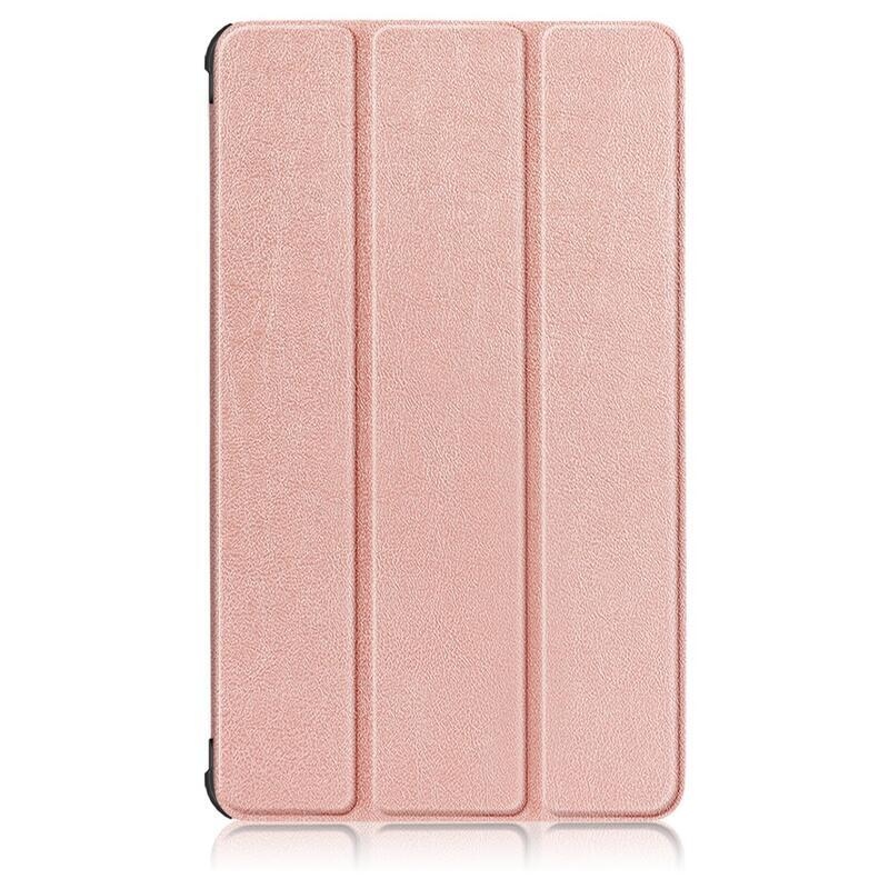 Állítható PU bőr táblagép tok Samsung Galaxy Tab A7 Lite T220/T225 8.7 - rózsa arany