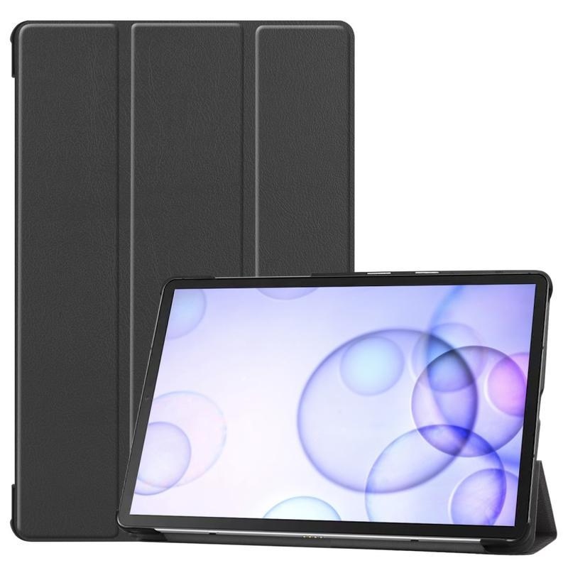 Állítható PU bőr táblagép tok Samsung Galaxy Tab S6 T860/T865 - fekete