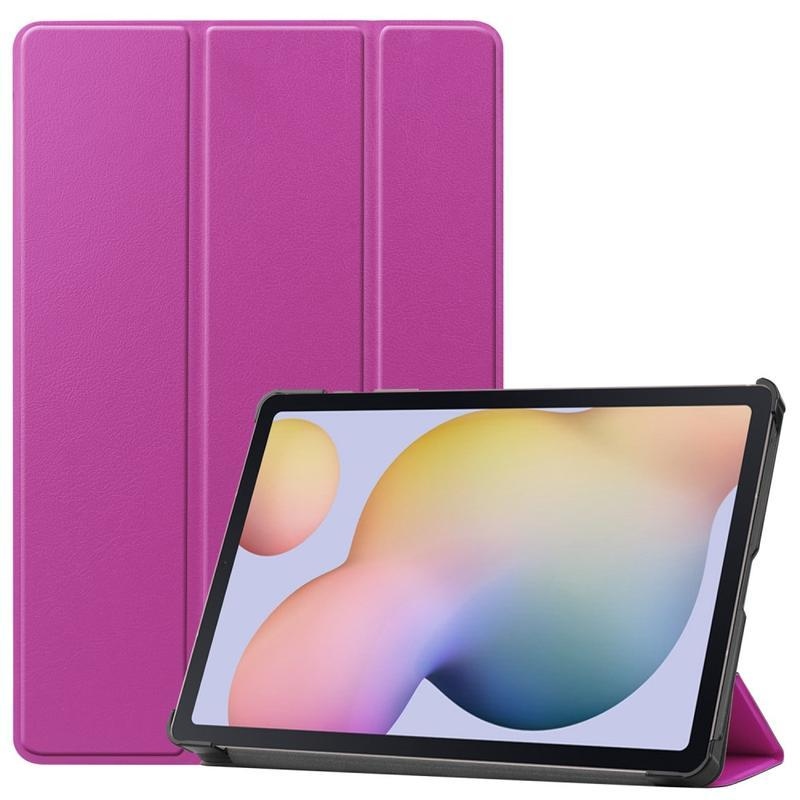 Állítható PU bőr tok Samsung Galaxy Tab S7 táblagéphez - lila
