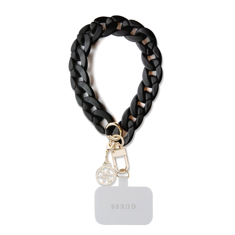 Guess Universal 4G Charm Fekete kézpánt