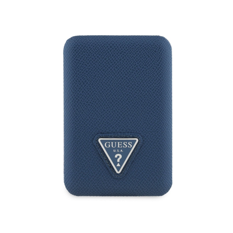 Guess PU szemcsés háromszög logóval MagSafe Powerbank 5000mAh kék