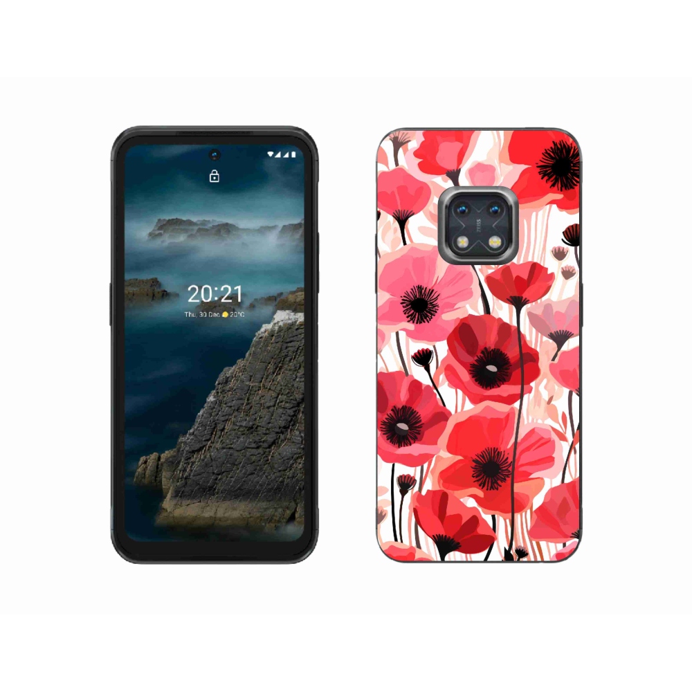 Zselés borítás mmCase a Nokia XR20 készülékhez - mákos 1