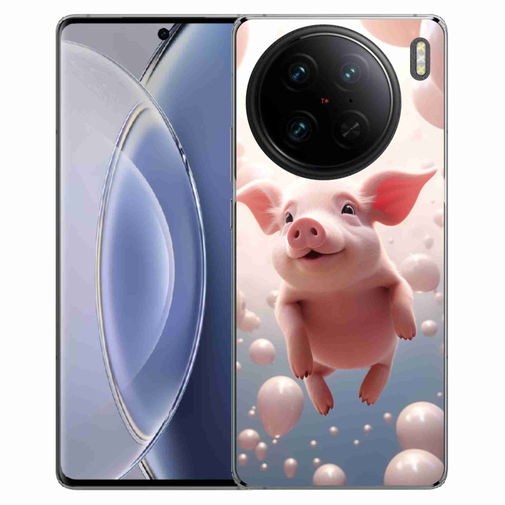 Gél borítás mmCase a Vivo X90 Pro készülékhez - malacka lufikkal