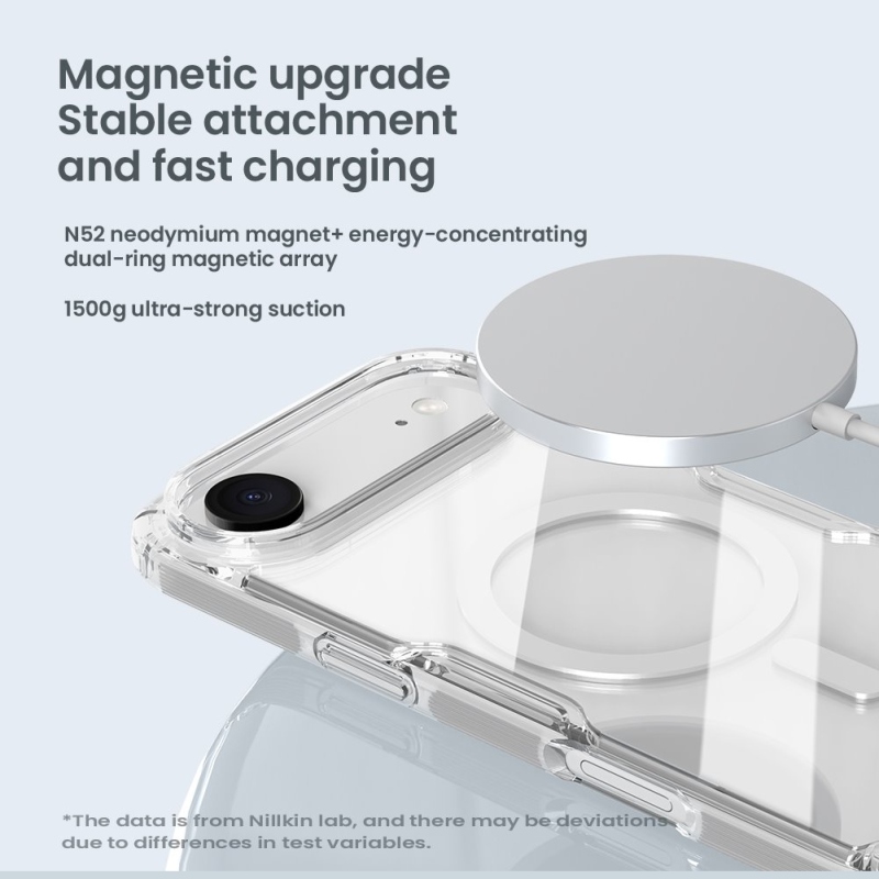 Nillkin Nature TPU PRO mágneses borító Apple iPhone Airhez Átlátszó fekete