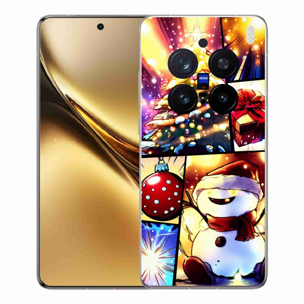 Zselés borító mmCase a Vivo X200 Pro 5G készülékhez - karácsonyi motívumok 1
