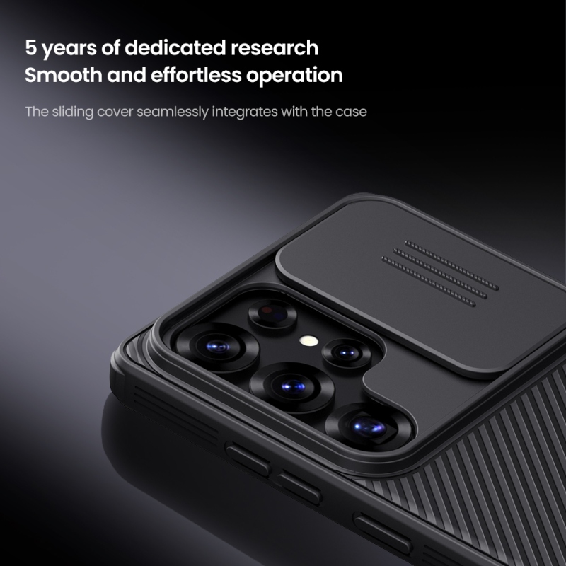 Nillkin CamShield PRO hátlap a Samsung Galaxy S25 Ultra Fekete számára