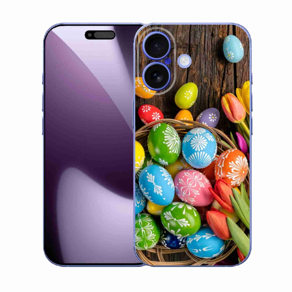 Zselés borítás mmCase iPhone 17 készülékhez - Húsvéti tojások