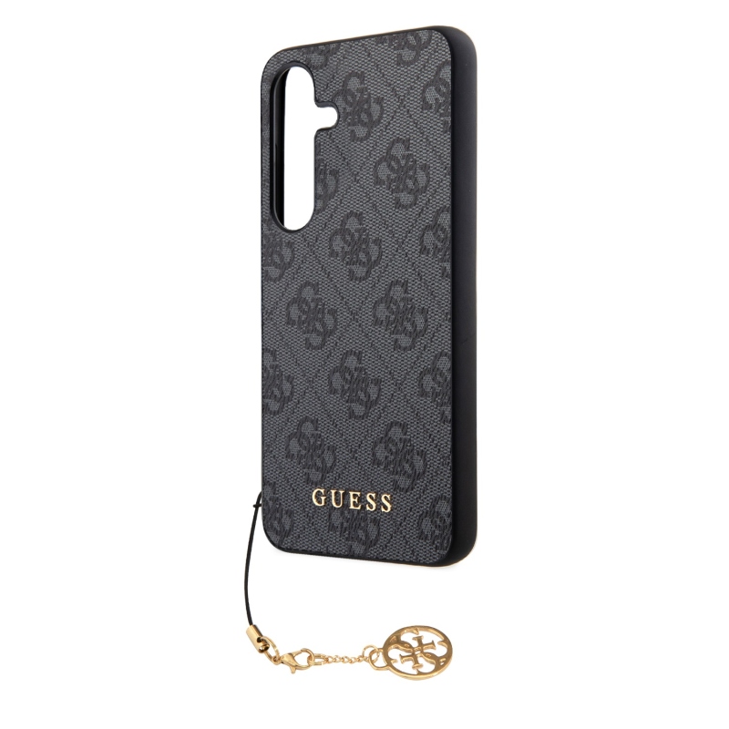 Guess 4G Charm hátlap Samsung Galaxy S24 szürke borítóhoz